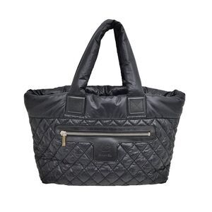 Chanel Cocococoon MM Medium Tote Bag Black Hand Shoulder Black A48611